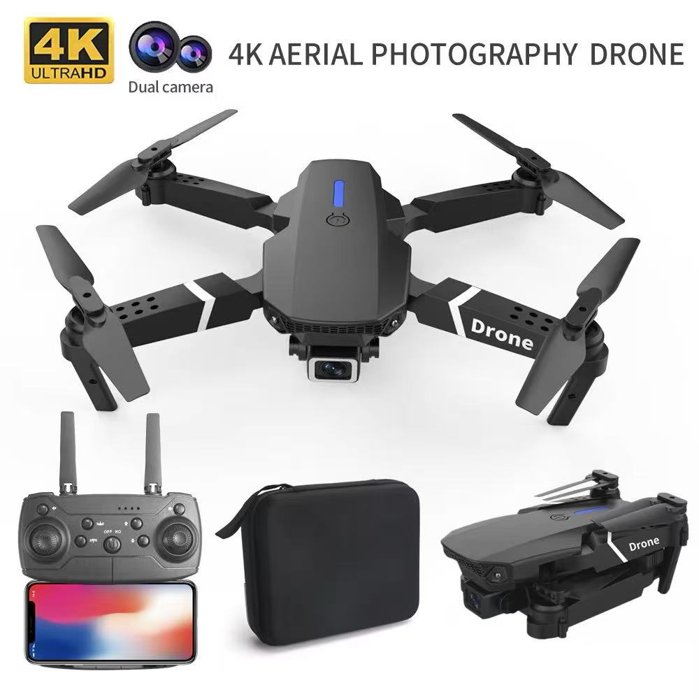 Drone Camera Wide Angle - طائرة بدون طيار احترافية E88 4k