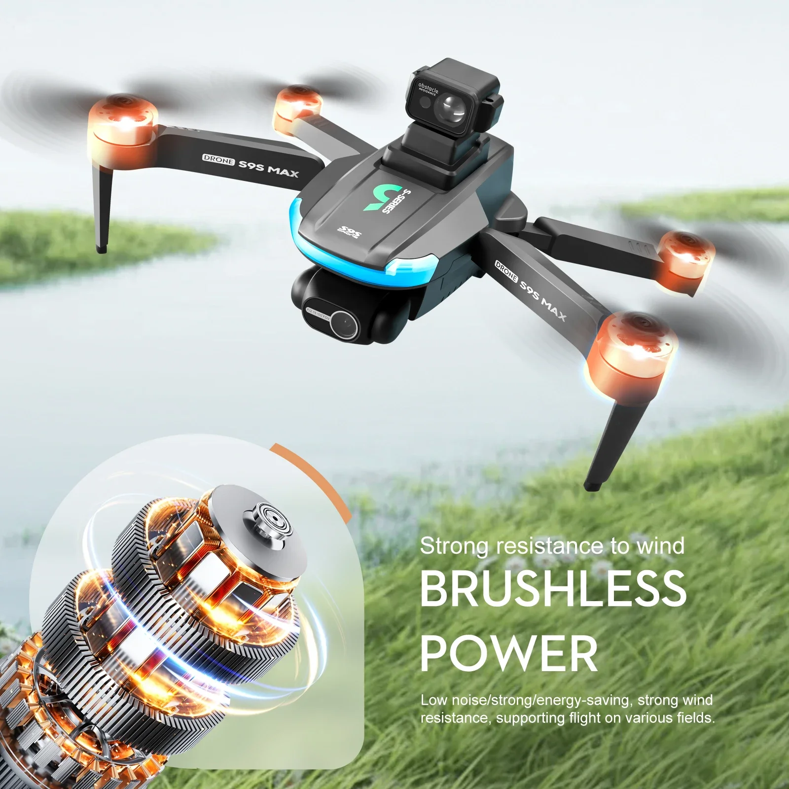 جديد S9S ماكس طائرة صغيرة بدون - مراجعة Drone Camera Wide Angle وسعره