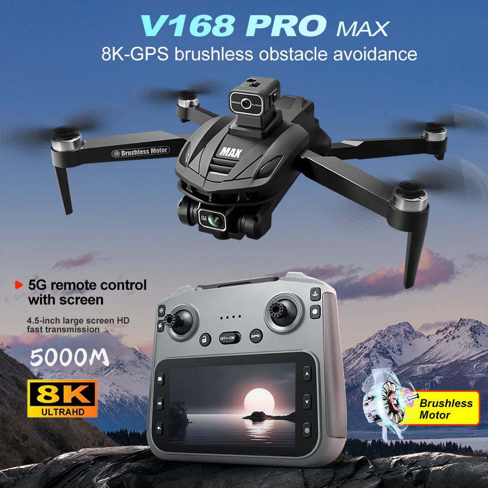 V168 PRO Max GPS Drone 8K Prof - مراجعة Drone Camera Professional وسعره
