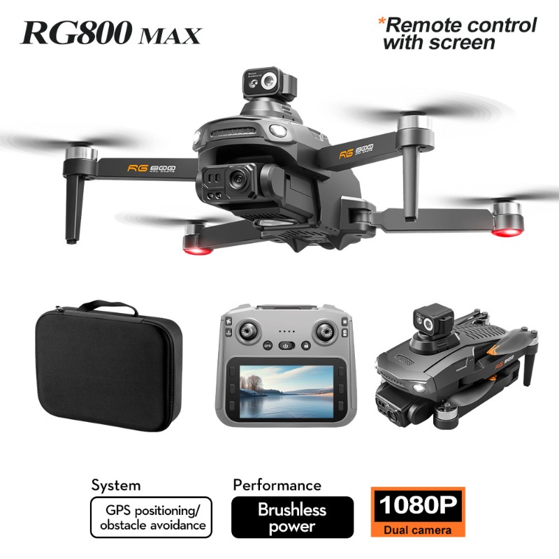 طائرة بدون طيار RG800 MAX جديد - مراجعة Drone Camera With Gimbal وسعره