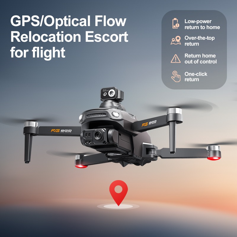 طائرة بدون طيار RG800 MAX جديد - مراجعة Drone Camera With Gimbal وسعره
